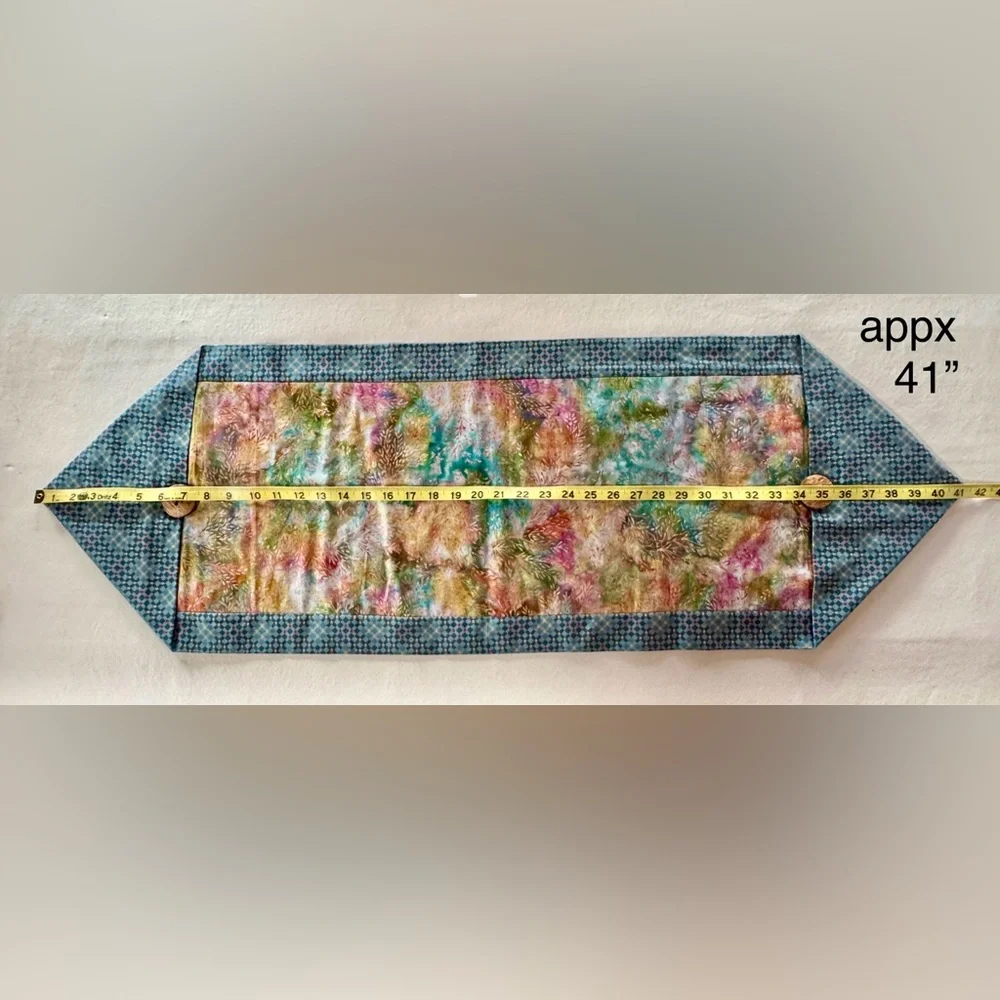 Table Runner Custom Made Multicolor ~41”x14”